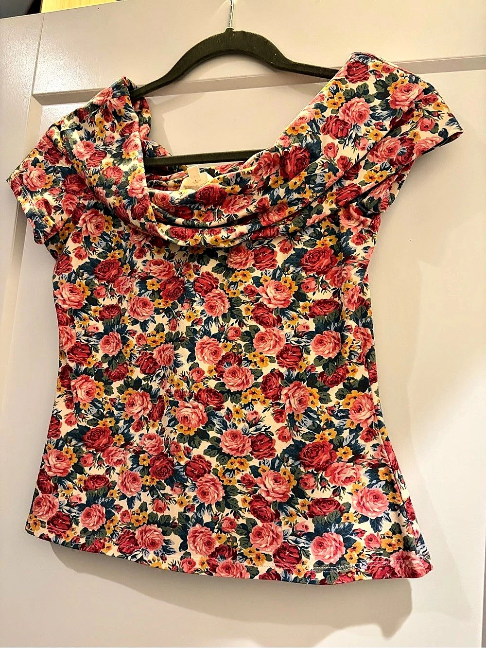 Sezane Floral Top in Multicolor Size Small Like New